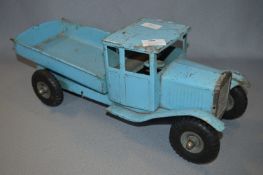 Triang Tinplate Blue Tipper Truck