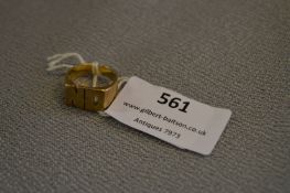 9ct Gold Ring Initialed 