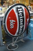 Large Wall Mounted Illuminated Heineken Beer Sign
