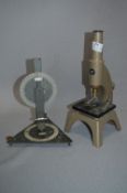 1960's Microscope and Level Balance Instrument