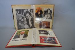 Two Albums of Photo Promo Cards with Signatures of British TV and Theater Stars