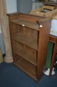 Oak Floor Standing Four Height Bookshelf