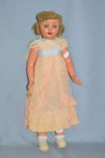 Large 1950's Composition Bodied Doll