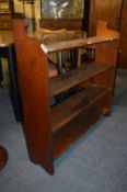 Mahogany Four Height Floor Standing Bookshelf