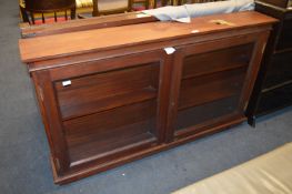 Mahogany Cased Two Door Floor Standing Collectors Display Cabinet