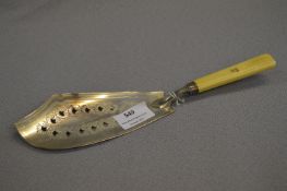 Ivorine Handled Silver Cake Server - London 1804