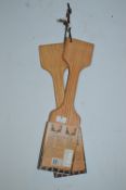 *Natural Wood BBQ Cleaning Tool 2pk