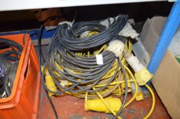 Assorted 110V Extension Leads