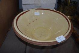 Cream & Brown Glazed Mixing Bowl