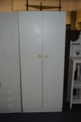White Two Door Wardrobe