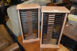 Beech Effect DVD Shelves