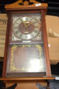 President Wood Cased Quartz Wall Clock