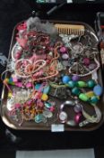 Tray Lot of Costume Jewellery; Necklaces, Bangles,
