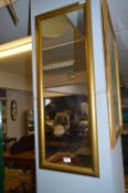 Rectangular Gilt Framed Wall Mirror