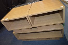 Oak Effect Coffee Table and a Pair of Side Tables