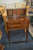 Reproduction Mahogany Veneered Ladies Writing Desk