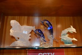 Three Ornaments - Mermaid & Dolphins