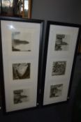 Pair of Black Framed Photo Prints - New York Citys