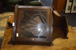 Edwardian Walnut Wall Mounted Corner Cabinet
