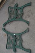 Pair of Cast Iron Bench Ends