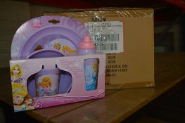 *Box of 12 Disney Princess Four Piece Dinner Set