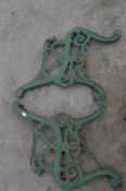 Pair of Cast Iron Bench Ends