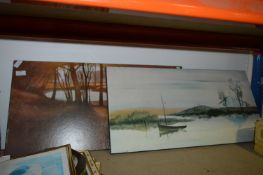 Two Pictures - Forest and Lake