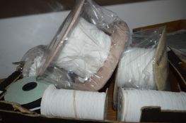 Box Containing Spools of Elastic