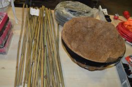 *Metal Hanging Basket, Bamboo Poles, etc.