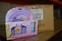 *Box of 12 Disney Princess Four Piece Dinner Set
