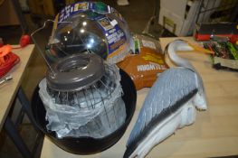 *Squirrel Baffle, Wild Bird Food, Plastic Heron, B