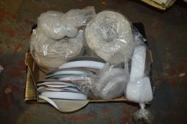 Two Large Rolls of Cord and Spools of Velcro