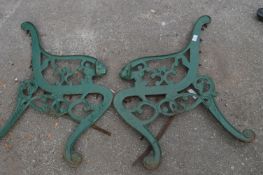 Pair of Cast Iron Bench Ends
