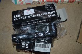 *Three Mil-Tec LED US Small Angle Head Flashlights