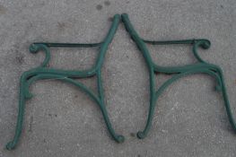 Pair of Cast Iron Bench Ends