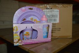 *Box of 12 Disney Princess Four Piece Dinner Set