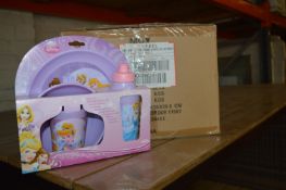 *Box of 12 Disney Princess Four Piece Dinner Set