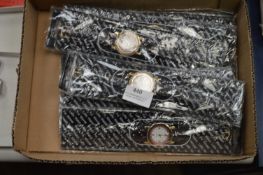Box of 10 Watches with Roulette Wheel Style Faces