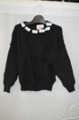 Box of Five Black Crew-Neck Knitted Jumpers