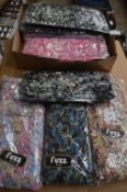 Box of 10 Fuzz Scarves (Various Colours)