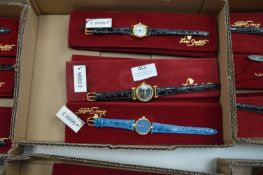 Box of Ten Ladies Fashion Watches with Leather Str