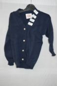 Box of Five Navy Blue Children's Cardigans with Fa