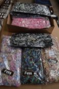Box of 10 Fuzz Scarves (Various Colours)