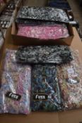Box of 10 Fuzz Scarves (Various Colours)