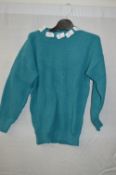 Box of Five Green Crew-Neck Knitted Jumpers
