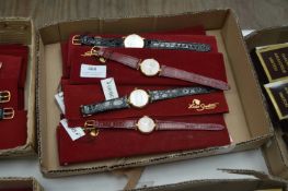 Box of Ten Ladies Fashion Watches with Leather Str