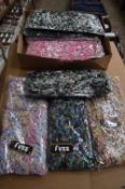 Box of 10 Fuzz Scarves (Various Colours)