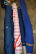 Four Rolls of Assorted Fabrics