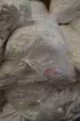 Ten Bags of White Stretch Fabric