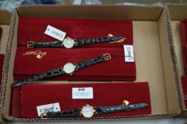 Box of Ten Ladies Fashion Watches with Leather Str